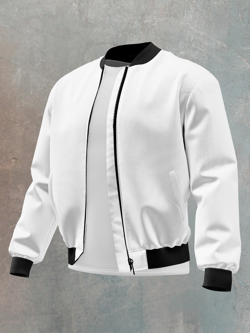 White Solid Regular Fit Jacket