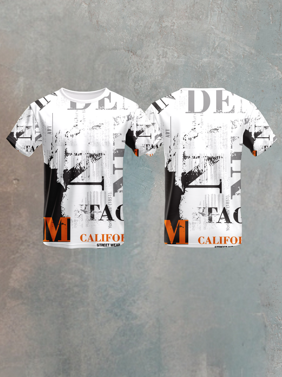 Metro Blaze Grid Rift Abstract Pattern Sports T-shirt for men
