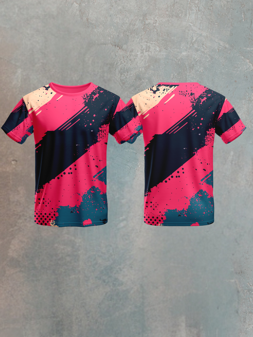 Storm Beige Dot Strike Pattern Sports T-shirt for men