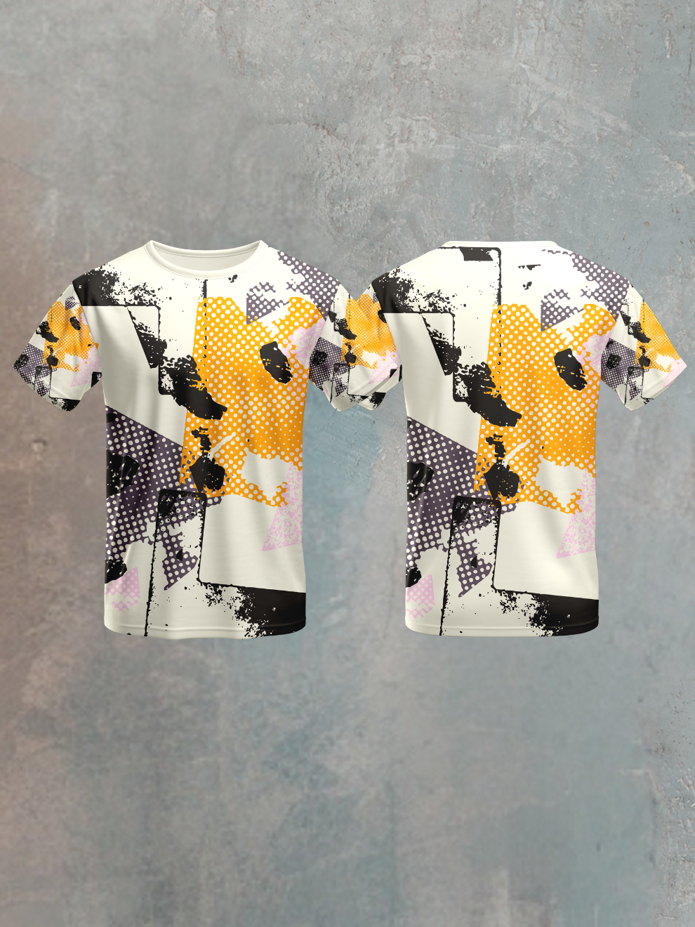 Light Beige Pixel Camo Pattern Sports T-shirt for men