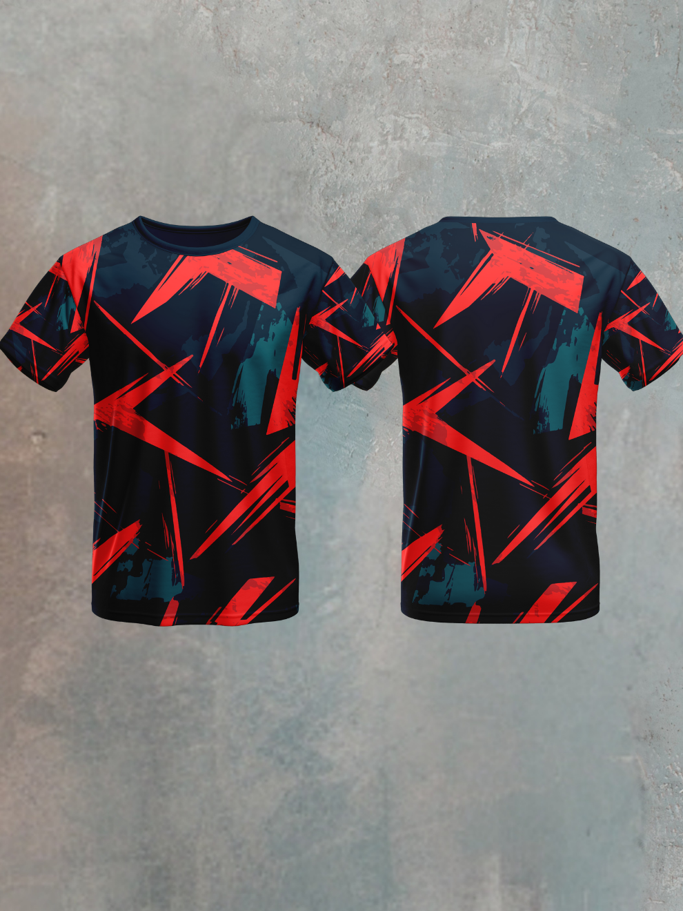 Volt Black Graphic Text Pattern Sports T-shirt for men