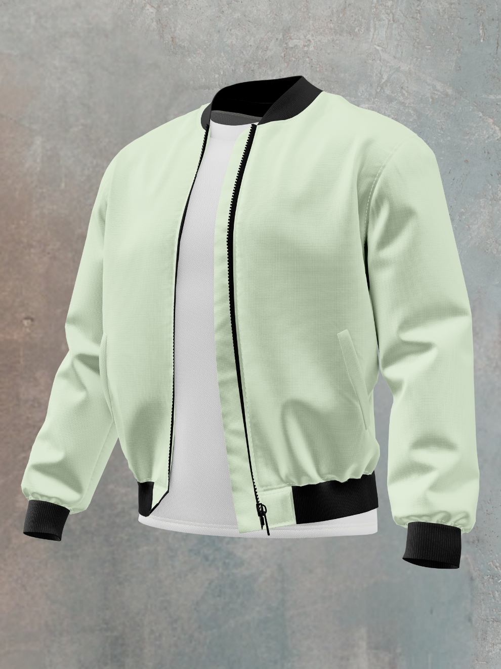 Pastel Peach Solid Regular Fit Jacket