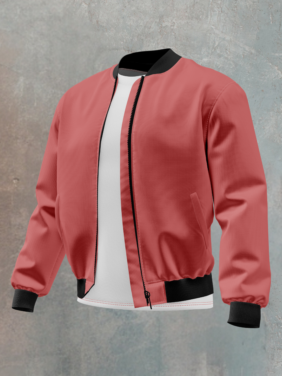 Red Solid Regular Fit Jacket