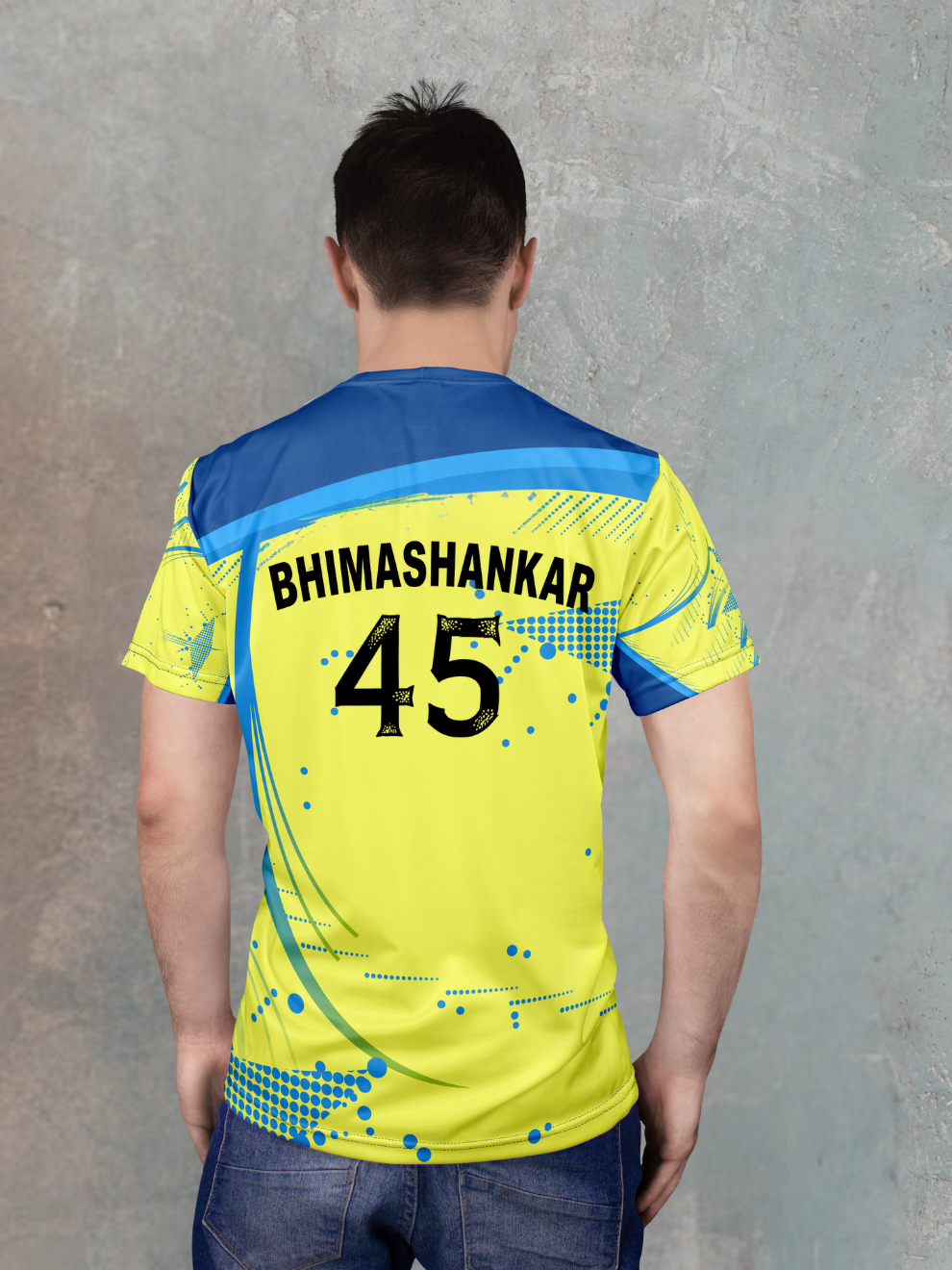 Customized Name Printed sports T shirt