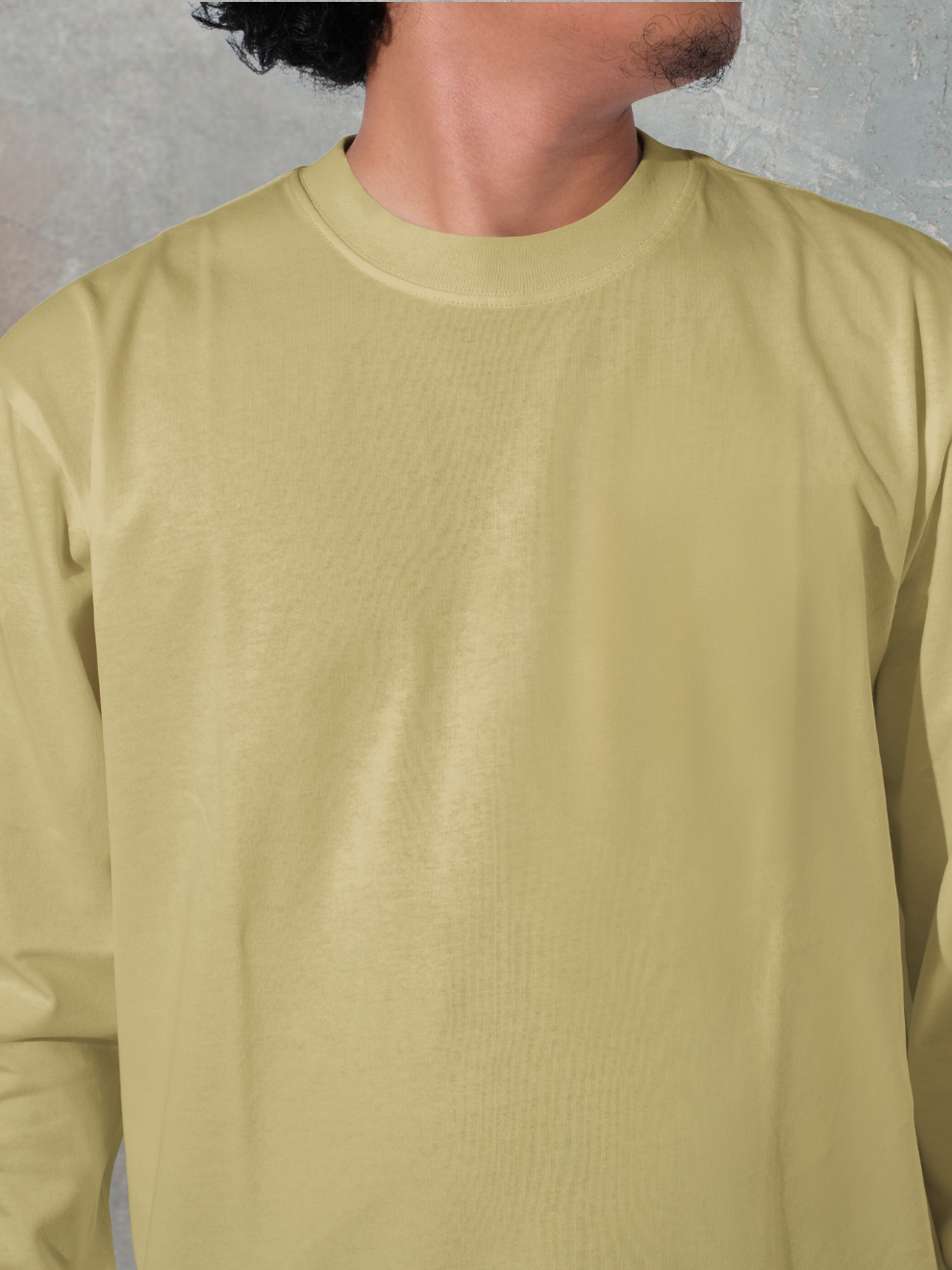 Apricot Yellow Relax Fit Sports Full T-shirt men