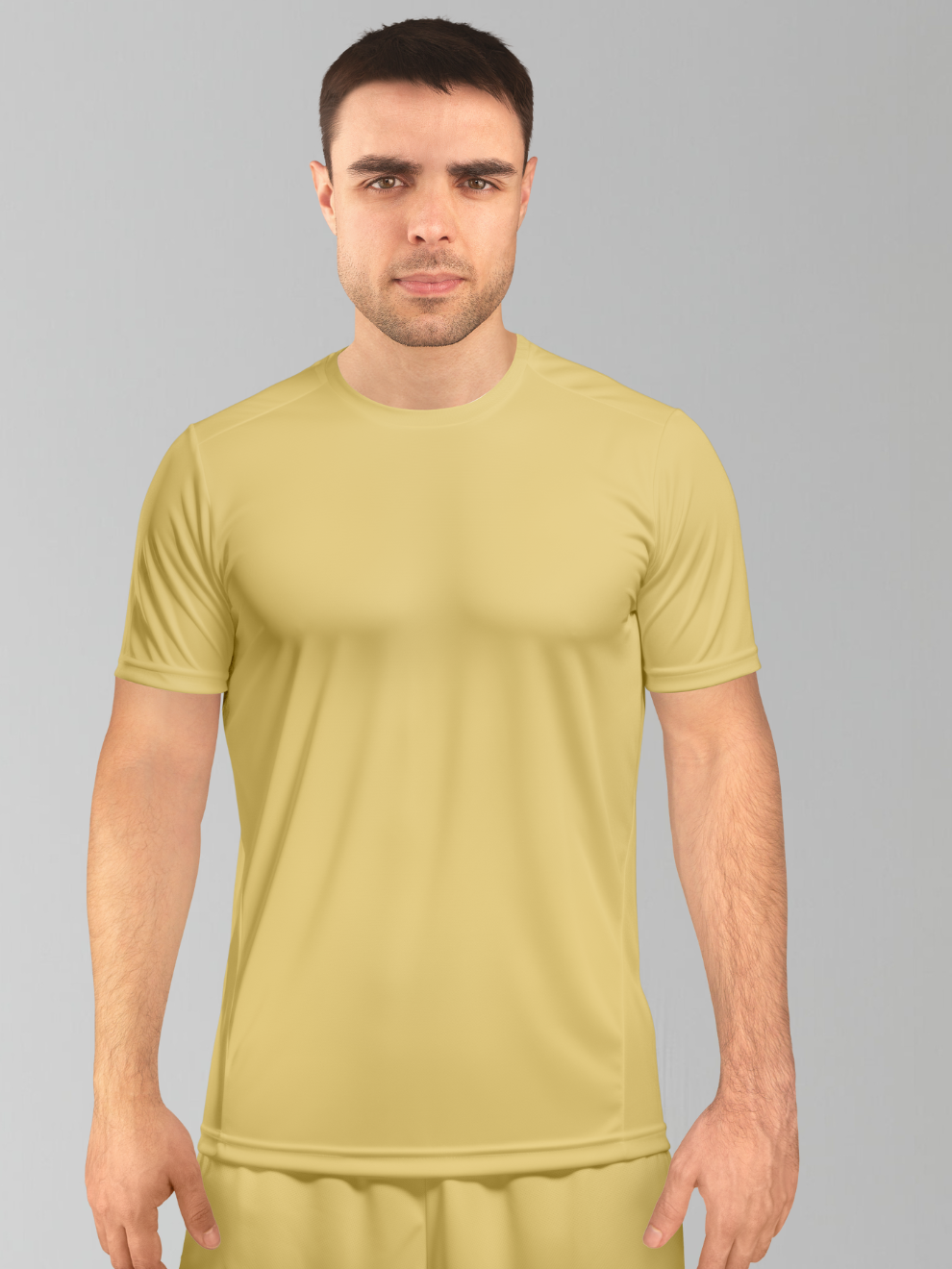 Apricot Yellow Sports T-shirt men