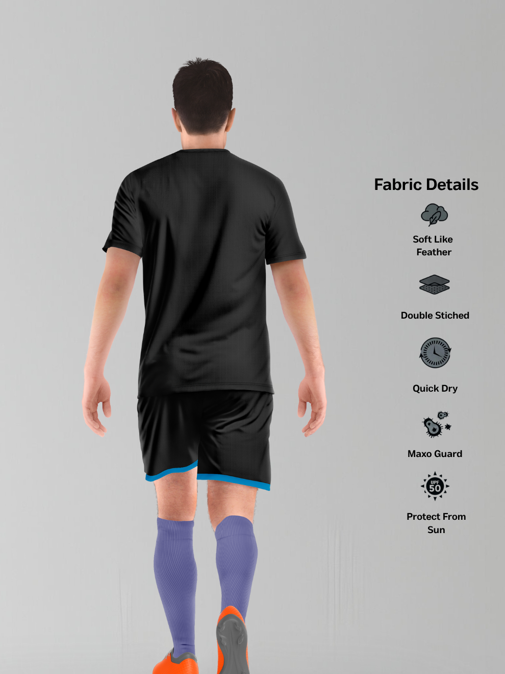 Black Sports T-shirt men