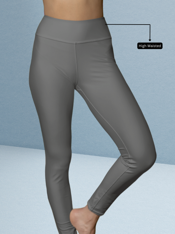 City Grey High Waisted leggings for women