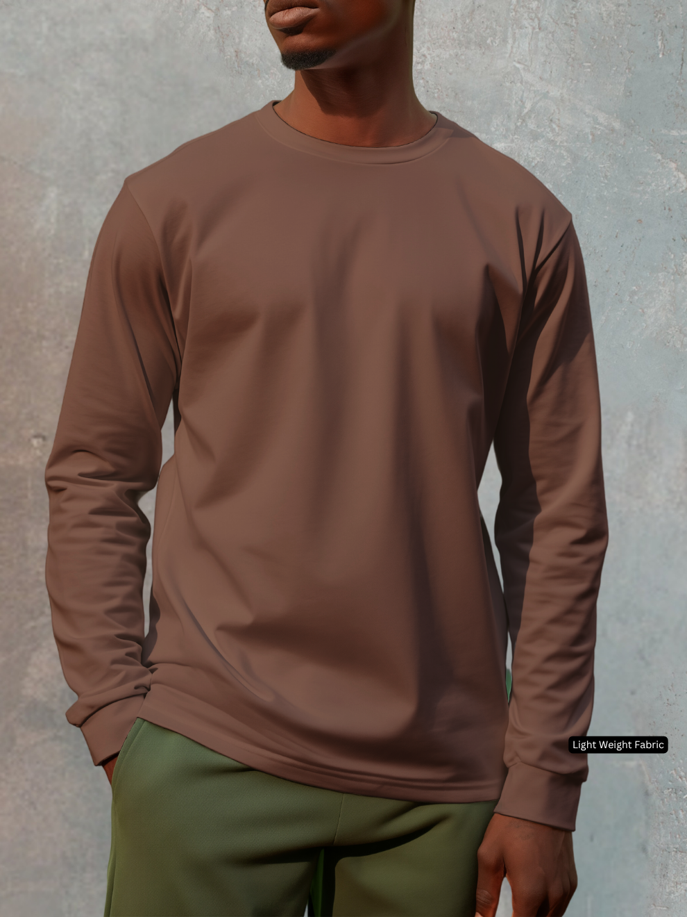 Dark Brown Relax Fit Full T-shirt men