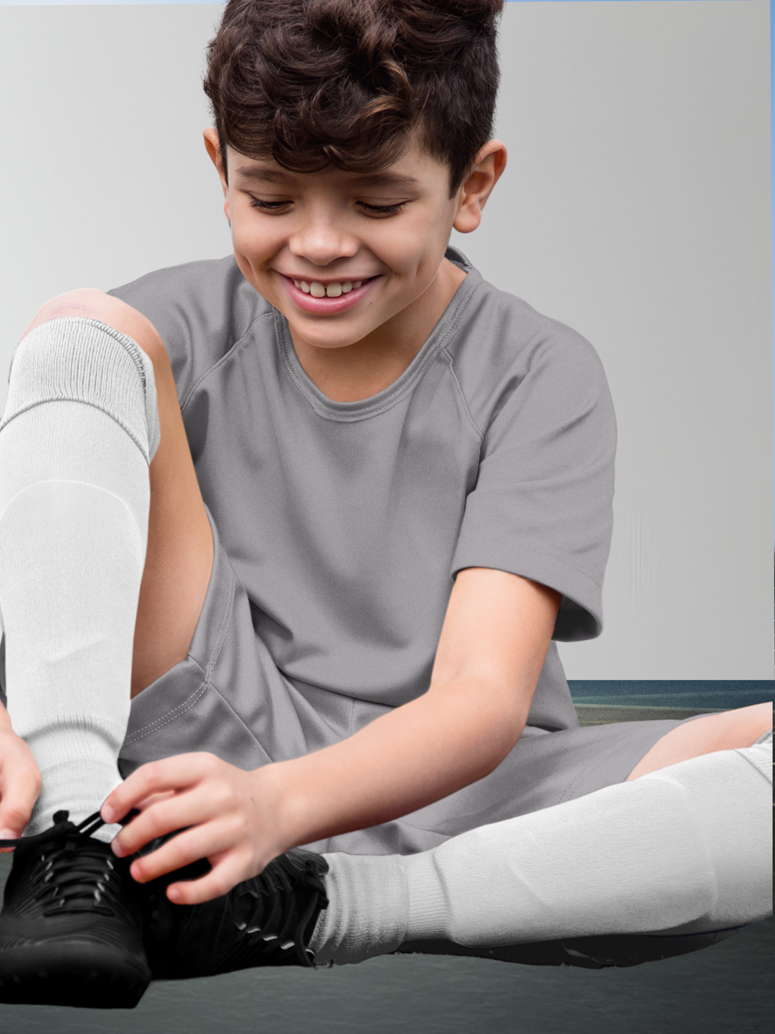 Light Grey Sports Shorts for Boy
