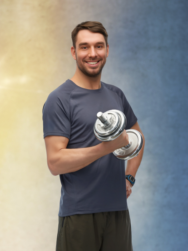 Navy Blue Sports T-shirt men