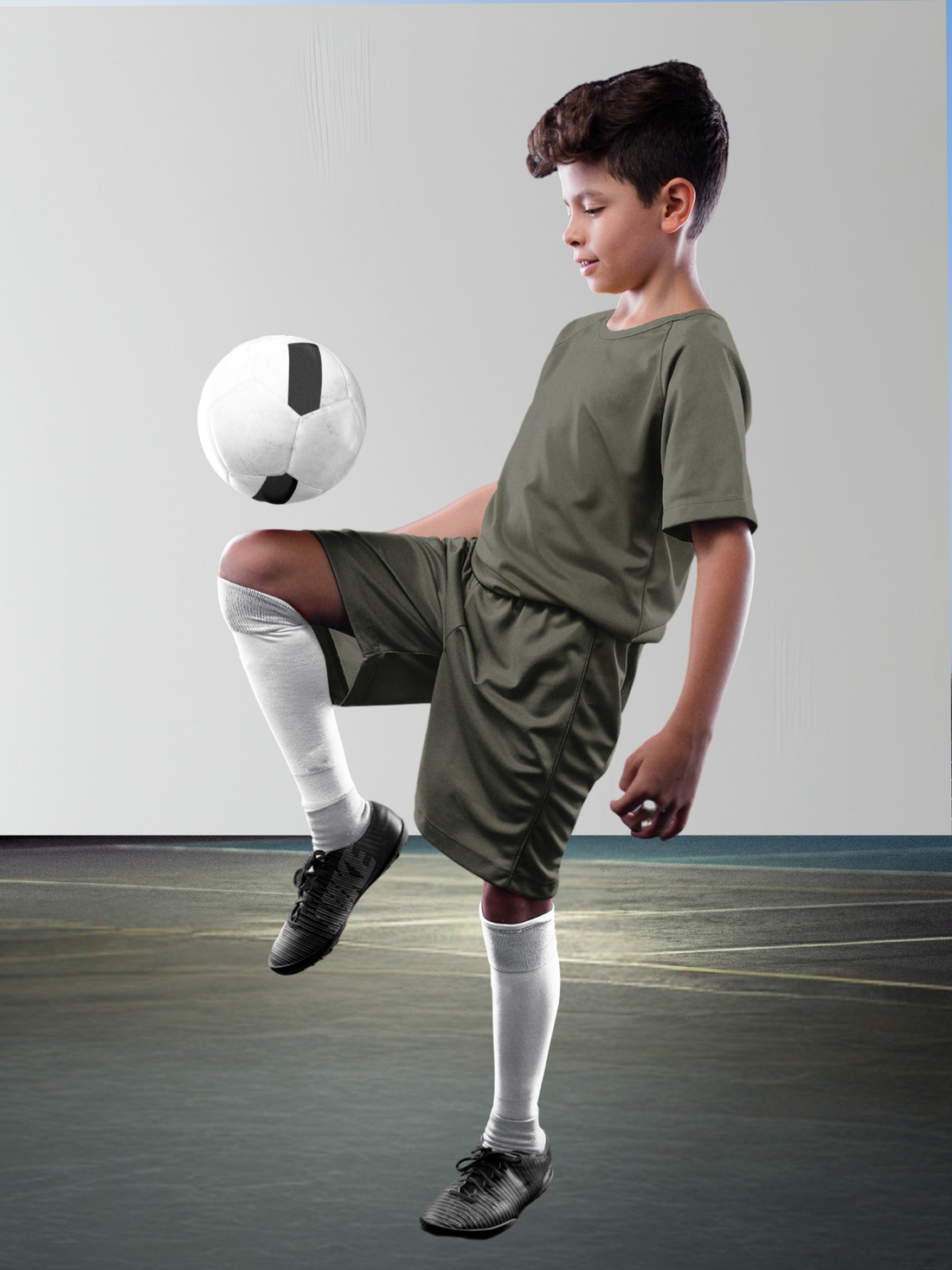 Olive Green Sports T shirt for Boy
