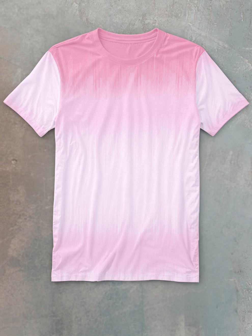 Soft Pink Mono Active Pattern Slim Fit Printed T-shirt for men