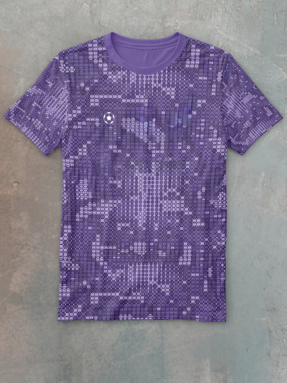 Purple Motion Fade Pattern Slim Fit Printed T-shirt for men