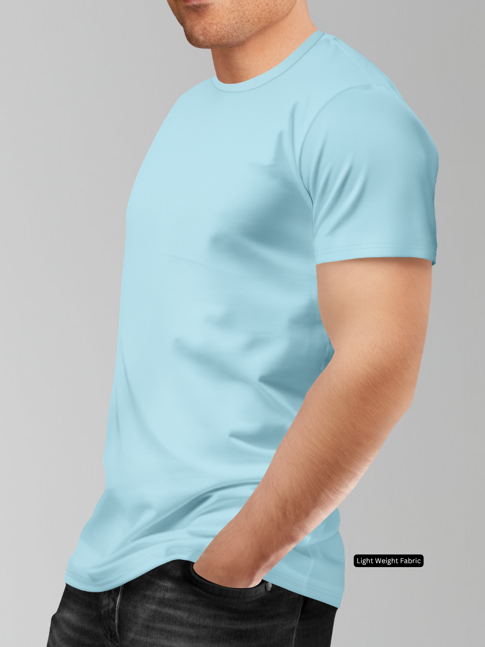 Sky Blue Sports T-shirt men