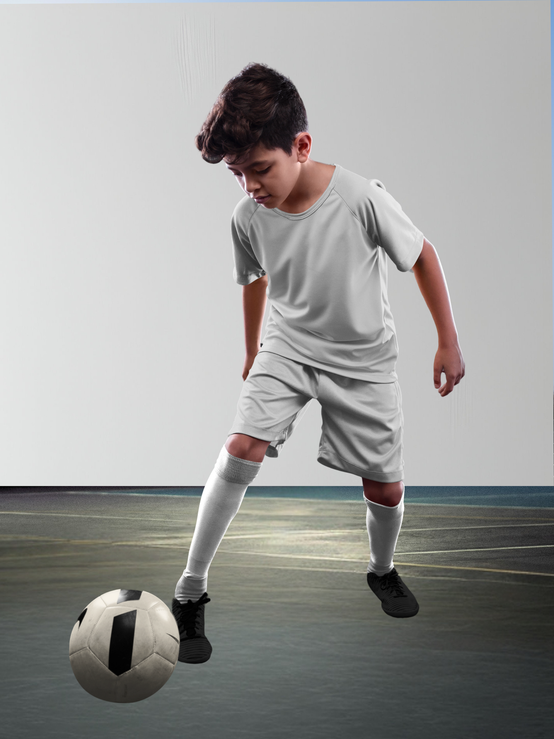 Soft White Sports T shirt for Boy