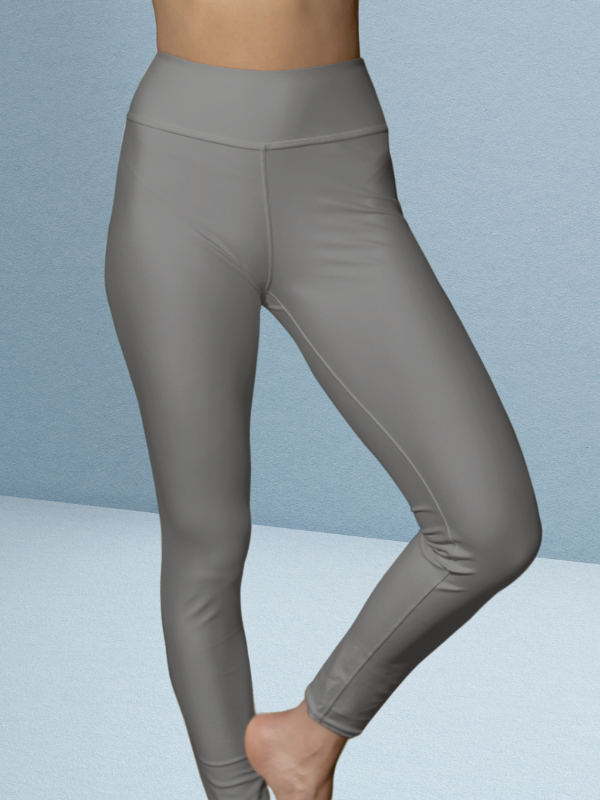 Steel Grey High Waisted leggings for women