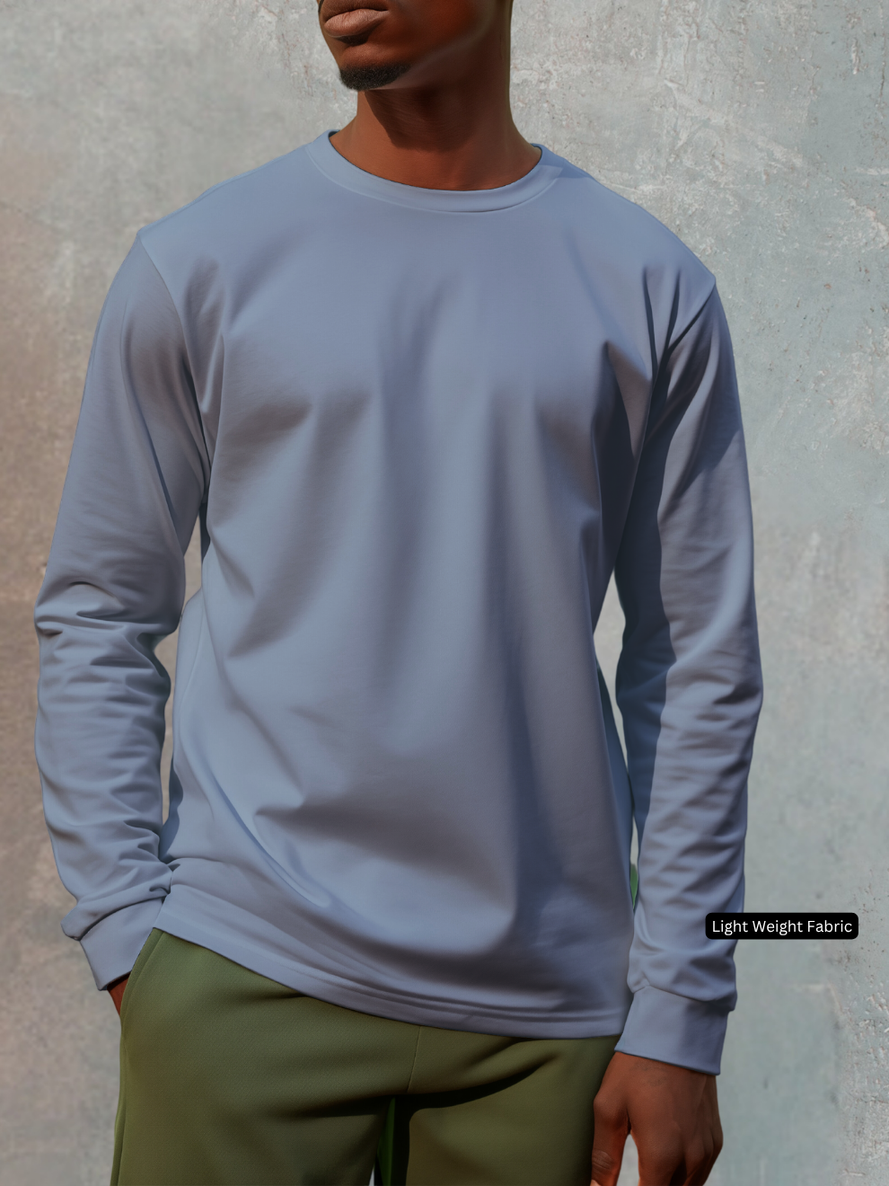 Storm Blue Relax Fit Full T-shirt men