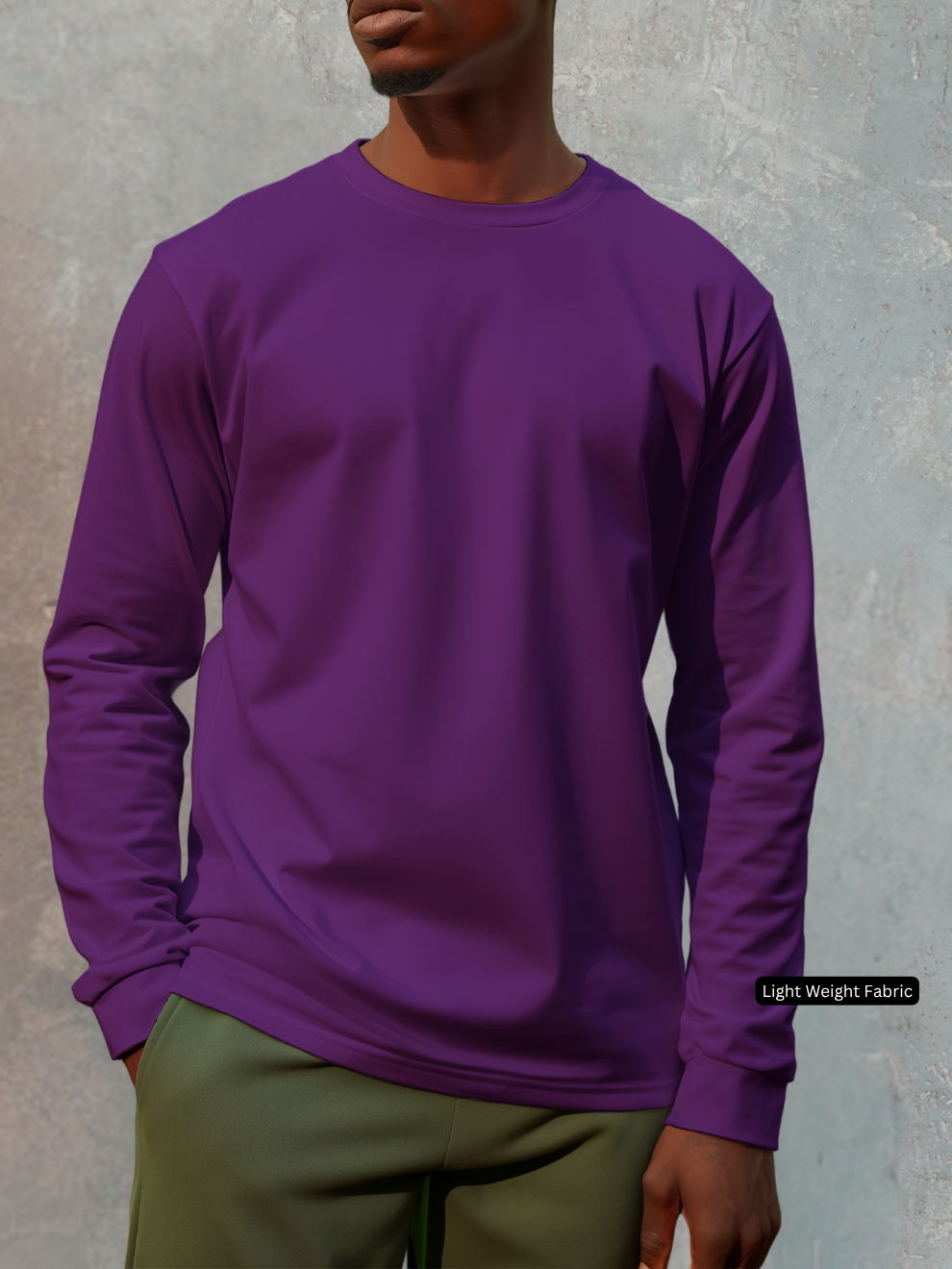 Violet Relax Fit Full T-shirt men