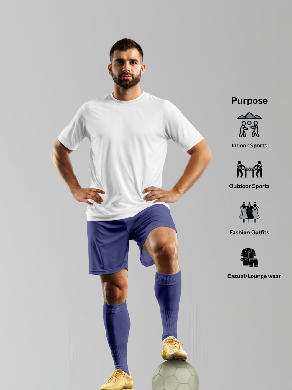White Sports T-shirt men