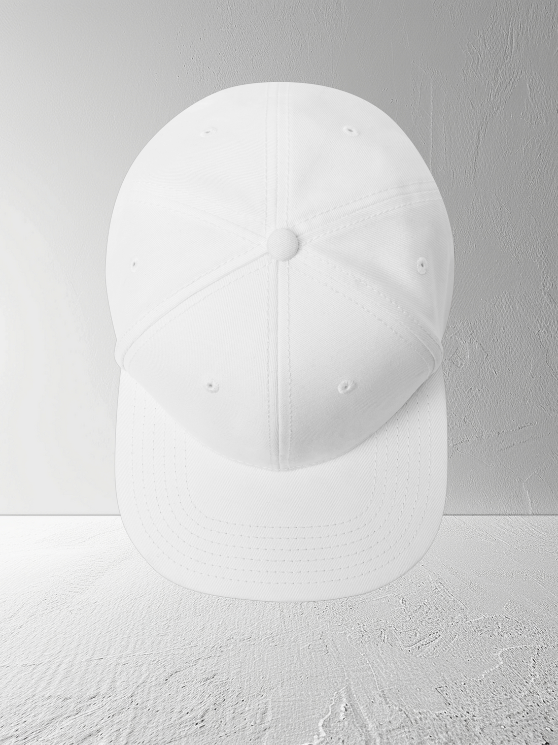White Unisex Baseball Cap